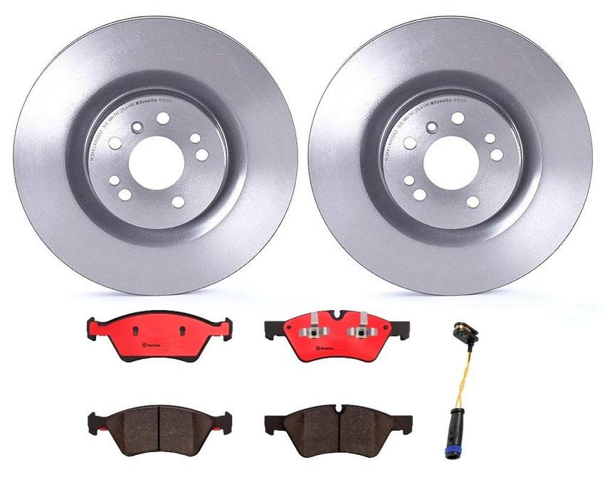 Mercedes Brakes Kit - Brembo Pads and Rotors Front (350mm) (Ceramic) 164420262064 - Brembo 1531793KIT